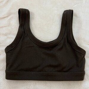 Alo Yoga Wellness Bra in Espresso Size Small